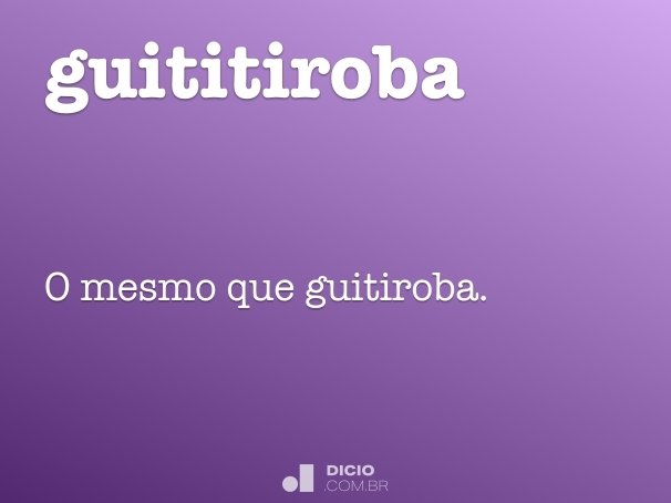 guititiroba