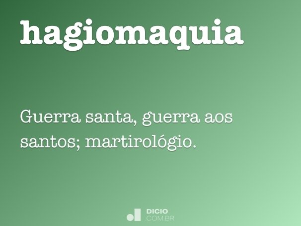 hagiomaquia