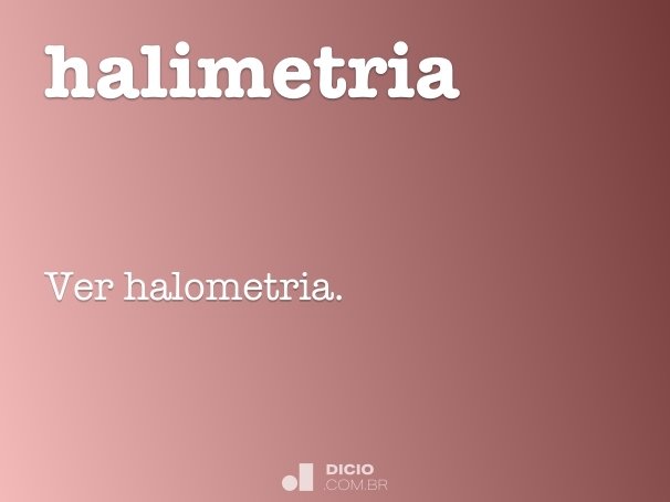 halimetria