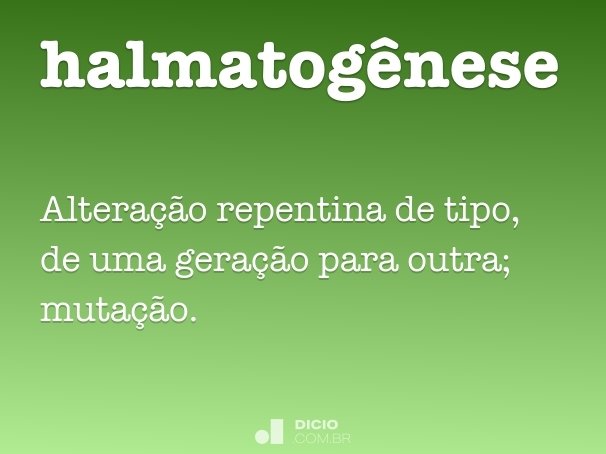 halmatogênese