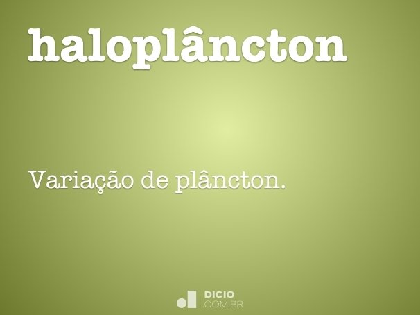 haloplâncton