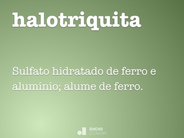 halotriquita