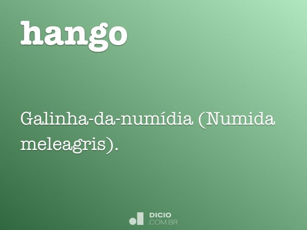 Pango - Dicio, Dicionário Online de Português