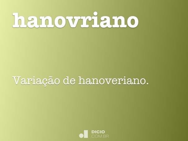 hanovriano
