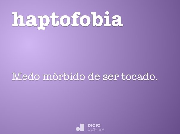haptofobia