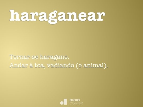 haraganear
