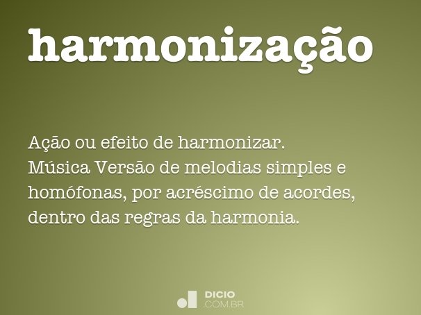 harmonização