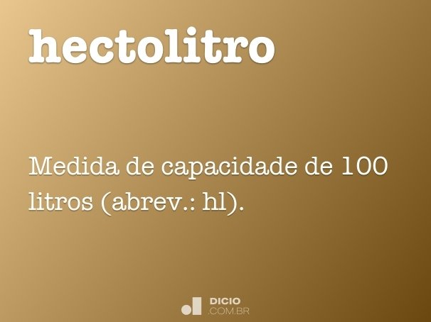 hectolitro