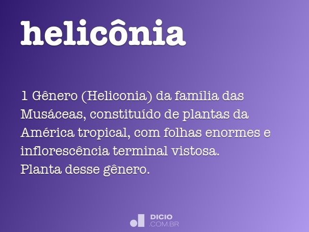 helicônia