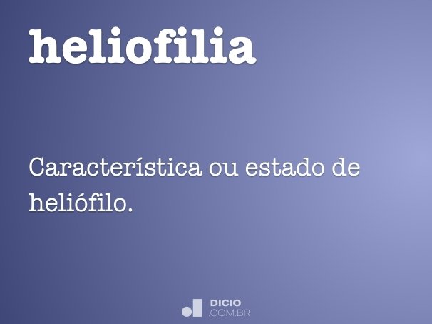 heliofilia