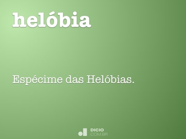 helóbia
