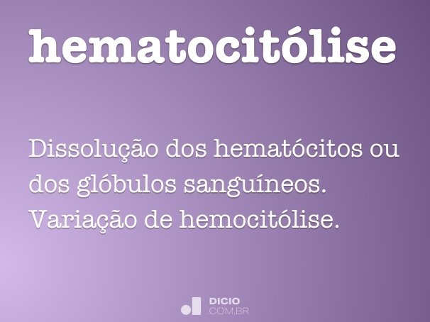 hematocitólise