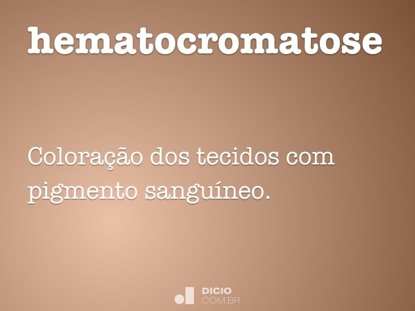 hematocromatose