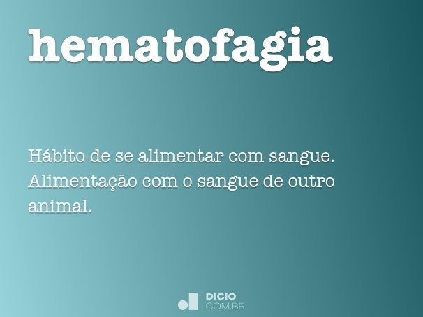 hematofagia