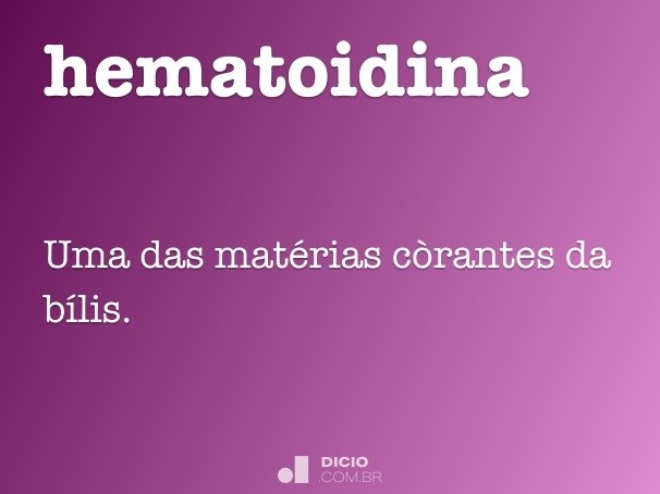 hematoidina