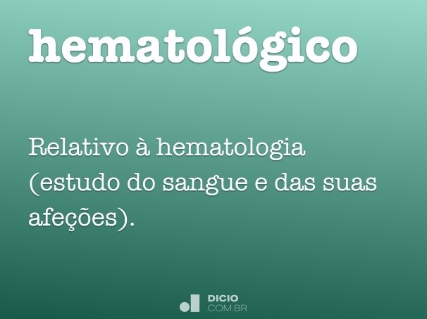 hematológico