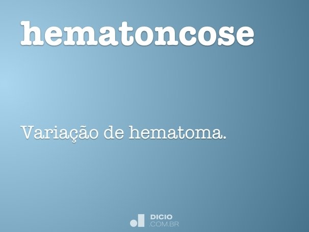 hematoncose