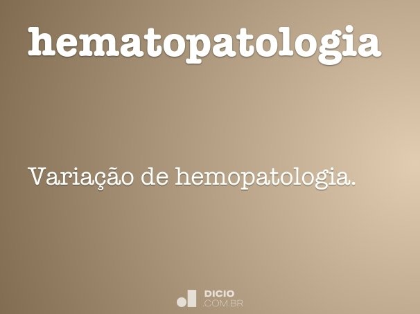 hematopatologia