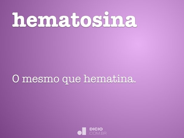 hematosina