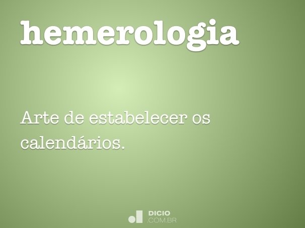hemerologia