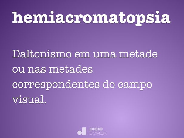 hemiacromatopsia