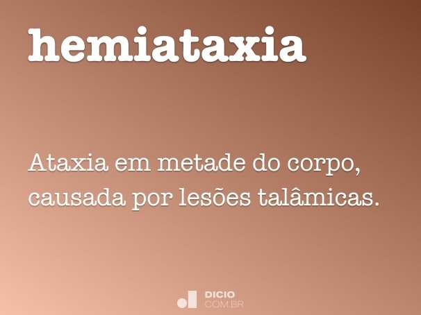 hemiataxia