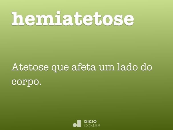 hemiatetose