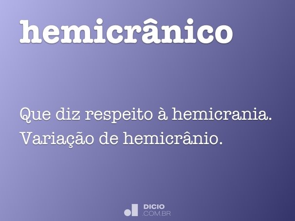hemicrânico