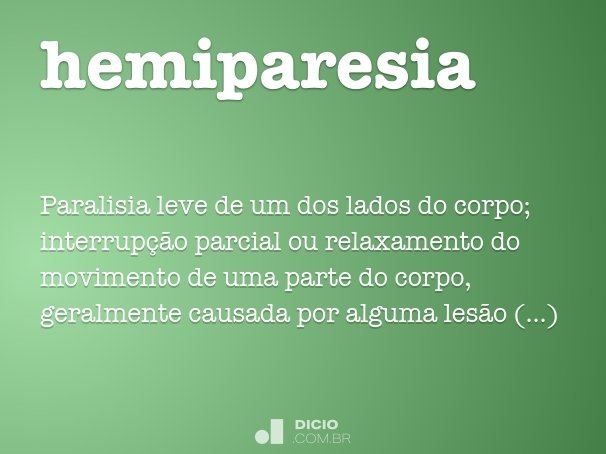 hemiparesia