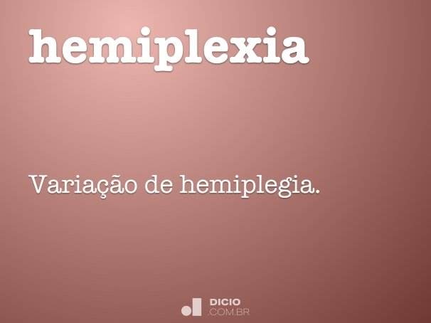 hemiplexia