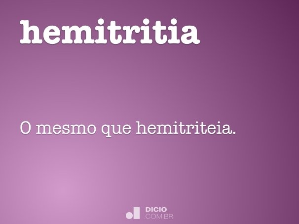 hemitritia