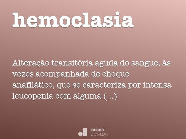 hemoclasia
