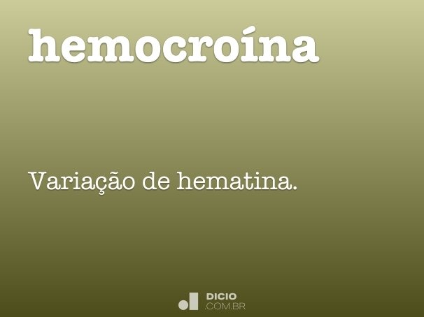 hemocroína