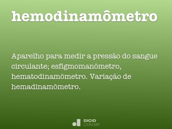 hemodinamômetro