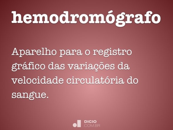 hemodromógrafo
