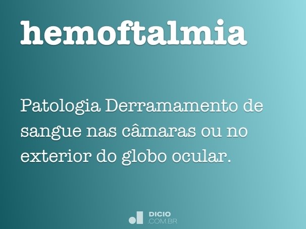 hemoftalmia