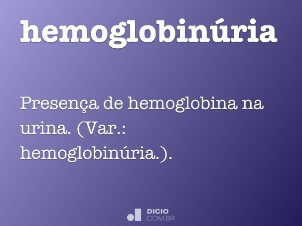 hemoglobinúria