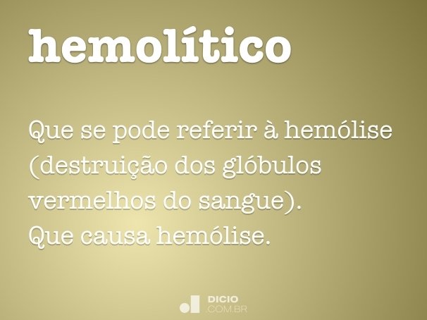 hemolítico