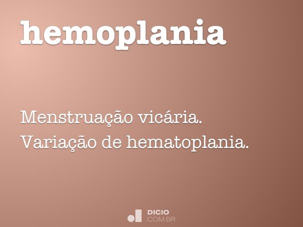 hemoplania