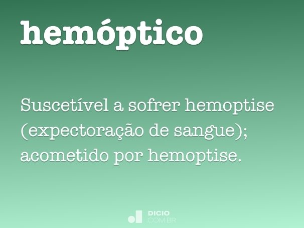 hemóptico