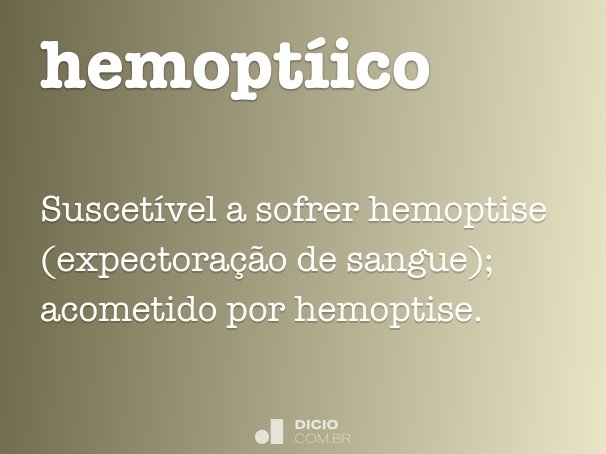 hemoptíico