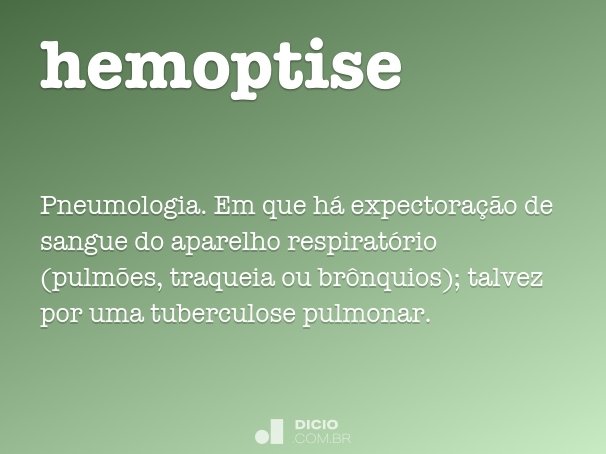 hemoptise