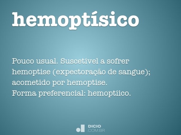 hemoptísico