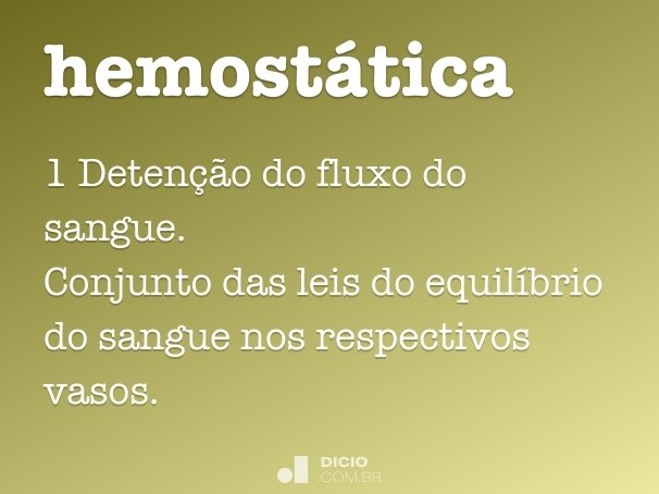 hemostática