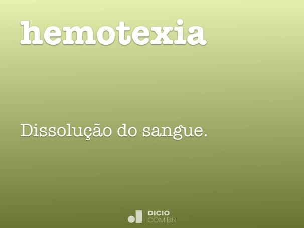 hemotexia