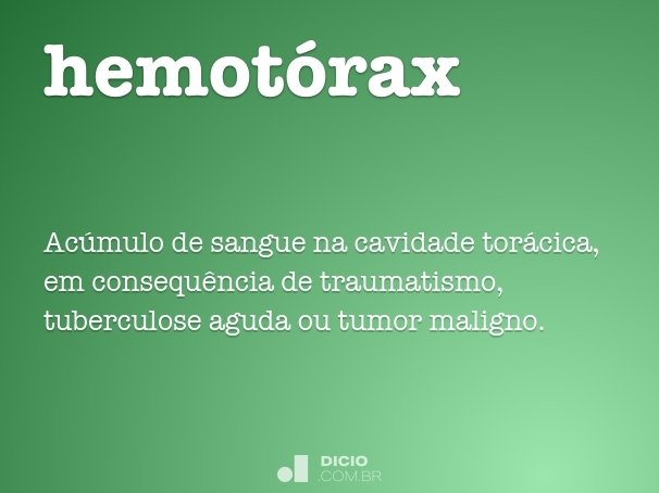 hemotórax