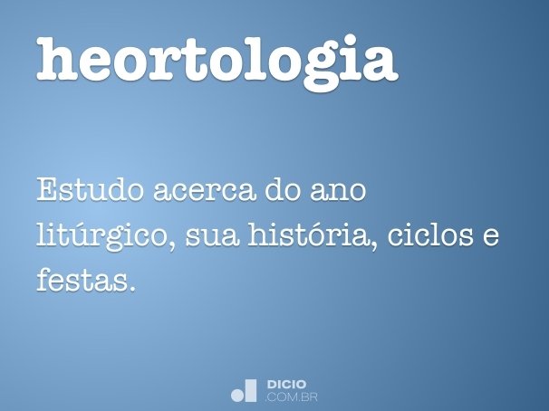 heortologia