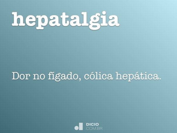 hepatalgia