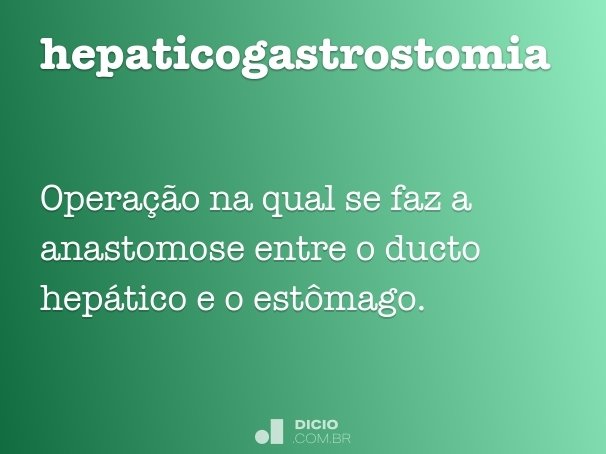 hepaticogastrostomia