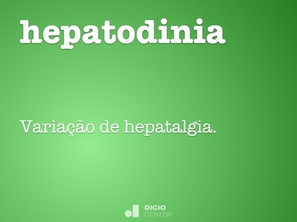 hepatodinia